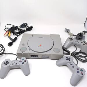 Sony PlayStation 1 PS1 Console SCPH-9001 With 3Controllers
